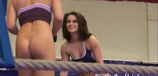  Wrestling euro cuties love pussy licking